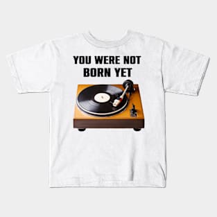 Retro Turntable Old School Funny Vintage Gift Kids T-Shirt